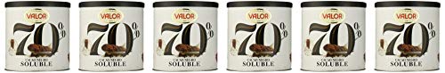 Valor Cacao Soluble Negro 70%, 6 de 300 g (Total 1800 g)