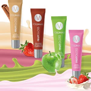 VOLUMAX FRUITGLOSS. Labios Hidratados. Volumen y Brillo. Sabor Canela