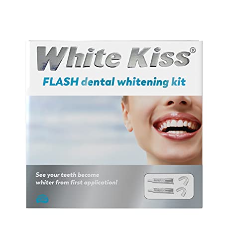 White Kiss Flash:Kit de Blanqueamiento dental con férulas y gel