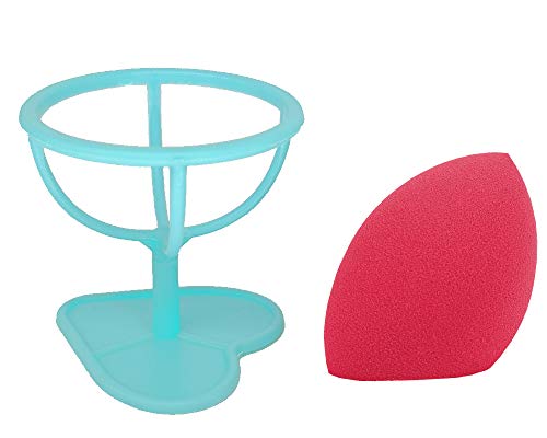 WYNIE Cosmetics Makeup Puff Soporte para Esponjas de Maquillaje Borla de Polvos con forma Corazón Resorte para Blender Beauty Soporte Color Aleatorio