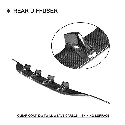 XOBO Adapta a Mercedes Benz W205 C205 A205 C Class Sport C180 C200 C250 C300 C350 C43 AMG Coupe 2015-2018 Fibra de Carbono CF Kits de carrocería de alerón difusor de Labios de Parachoques Trasero