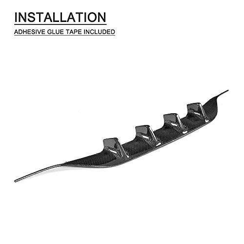 XOBO Adapta a Mercedes Benz W205 C205 A205 C Class Sport C180 C200 C250 C300 C350 C43 AMG Coupe 2015-2018 Fibra de Carbono CF Kits de carrocería de alerón difusor de Labios de Parachoques Trasero