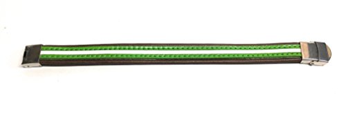 YOJAN PIEL | Pulsera De Piel Bandera Andalucía (Ajustable DE Largo) | Complementos de Moda Unisex para Hombres y Mujeres de Estilo Atemporal y Elegante | Regalos Originales y Exclusivos