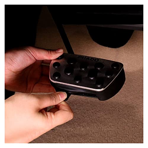 YYAN Acelerador de Aluminio Acelerador Freno Pedales de Embrague Placa de Placa Ajuste para Toyota Land Cruiser Prado 150 2010-2017 2018 2019 2020 Accesorios (Color Name : AT Black)
