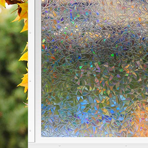 Zindoo Vinilos Ventanas Cristal Vinilo de Privacidad Pegatinas Ventana Vinilos Cristales Adhesive Vinilos Traslucido para Cristal Laminas para Ventanas Privacidad 90x200CM