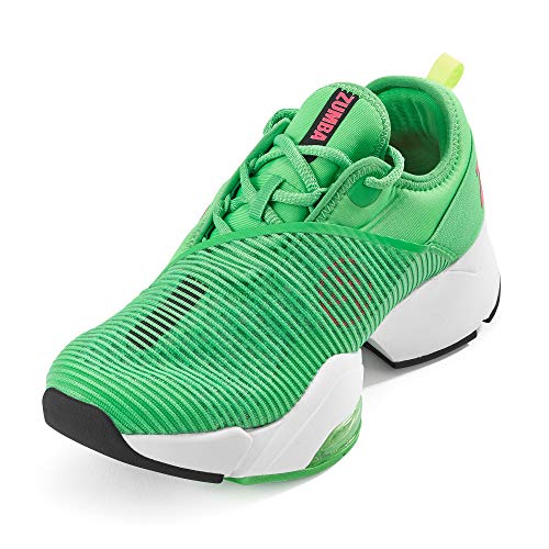 Zumba Athletic Air Classic-Zapatillas Deportivas para Gimnasio, Fitness, Danza y Entrenamiento para Mujer, Stomp It Green, 38.5 EU